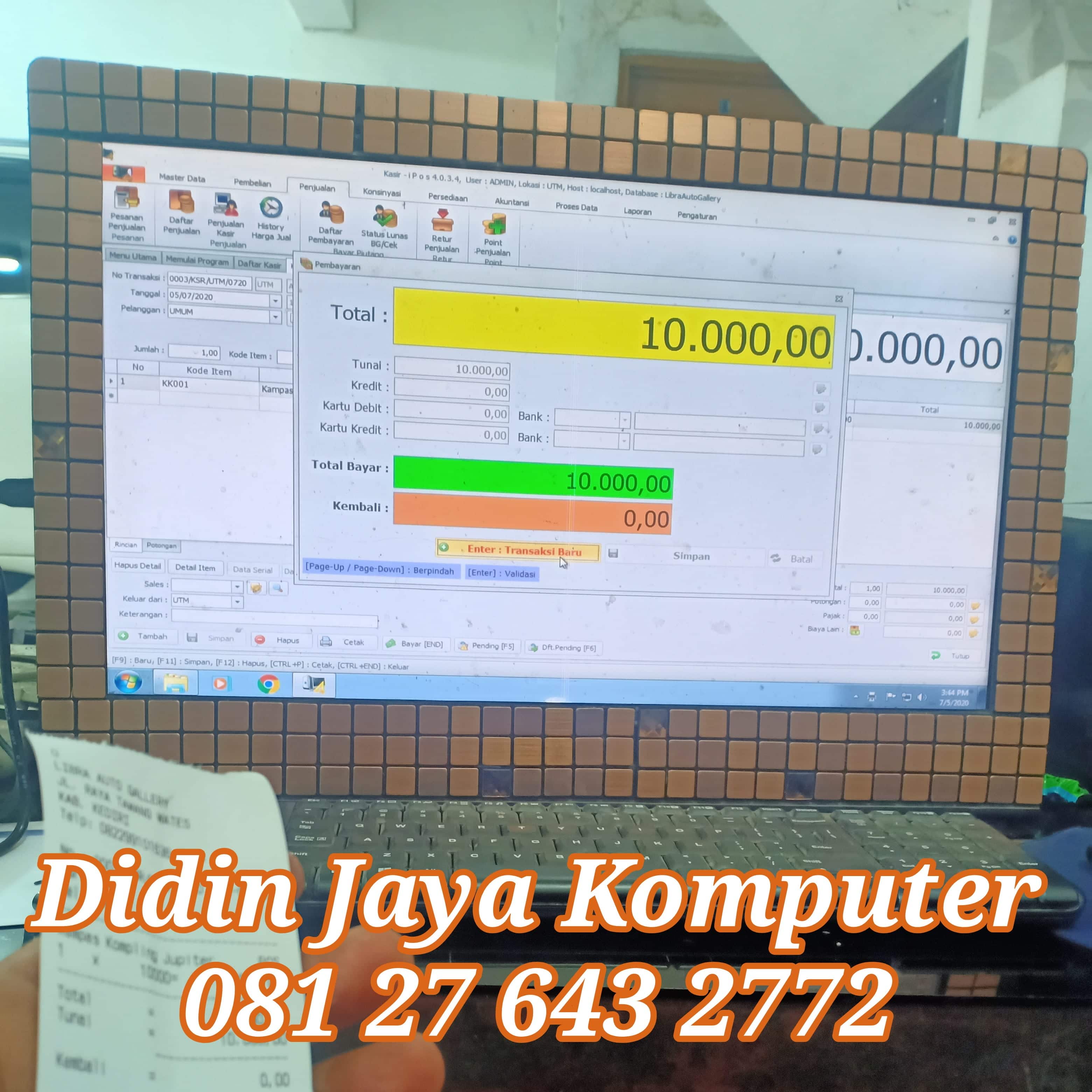 Kami memberikan jasa pemasangan kasir ipos4 yang sangat berguna untuk keperluan kasir anda. Dengan menggunakan sistem kasir standard yang sangat diminati oleh semua orang, penggunaan ipos4 ini bagus dan cocok untuk toko anda.