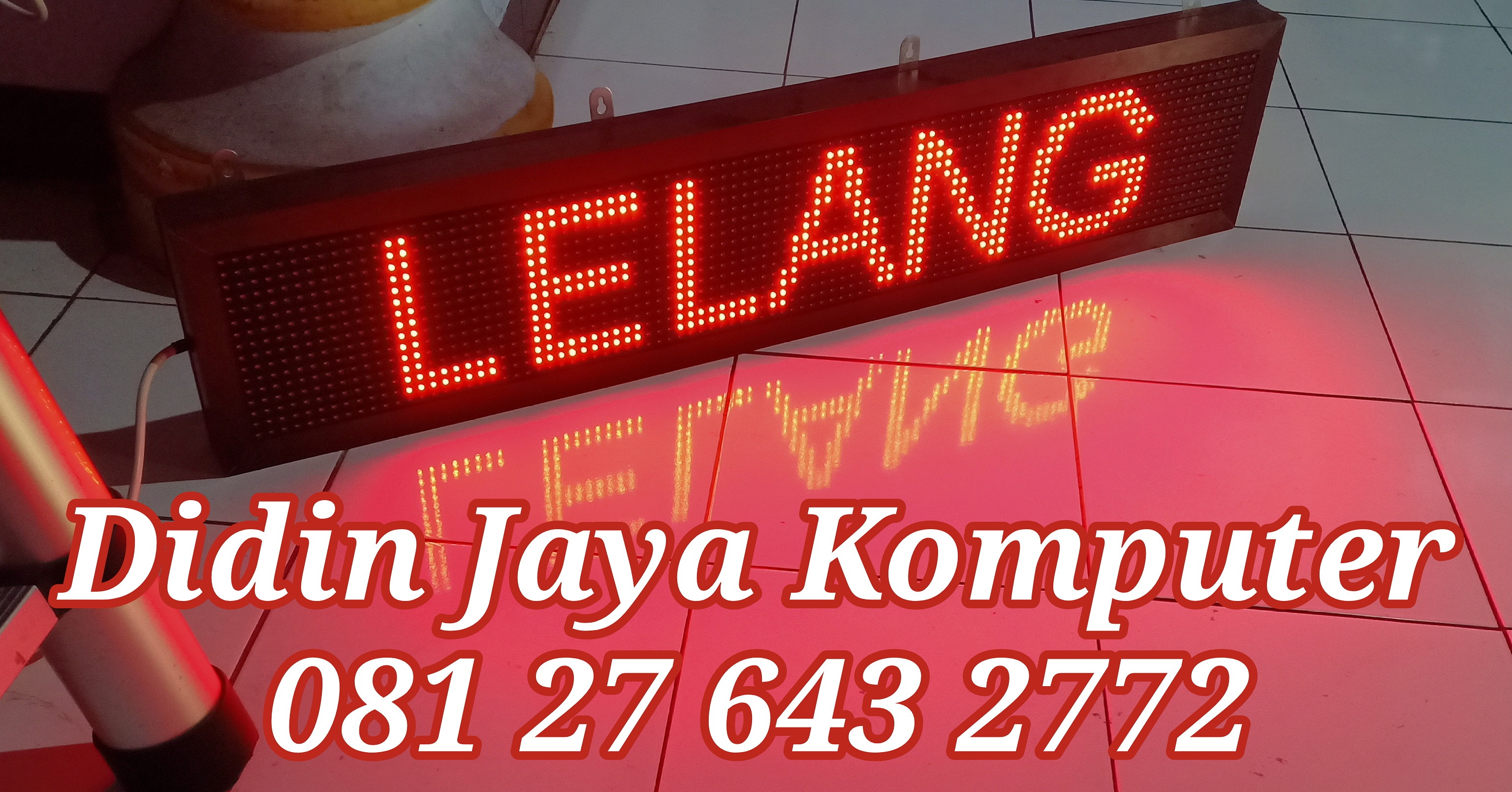 Lelang untuk anda yang ingin running text jenis Qiangli yang lebih awet dan tahan lama. Lelang berakhir ketika barang sudah terjual.