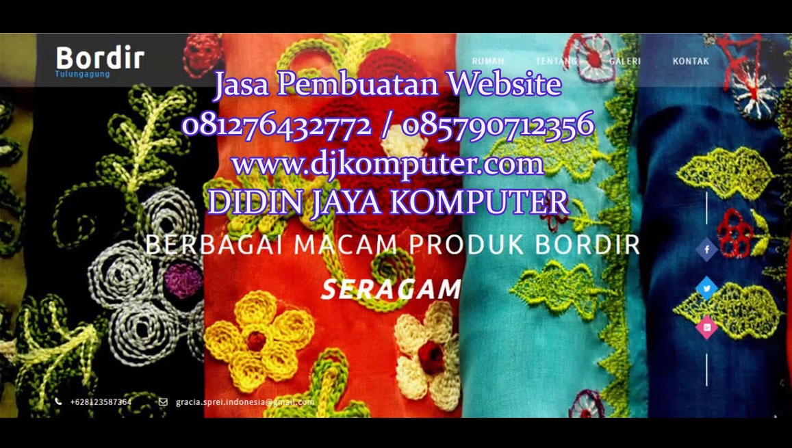Jasa website untuk Bordir Tulungagung merupakan sa